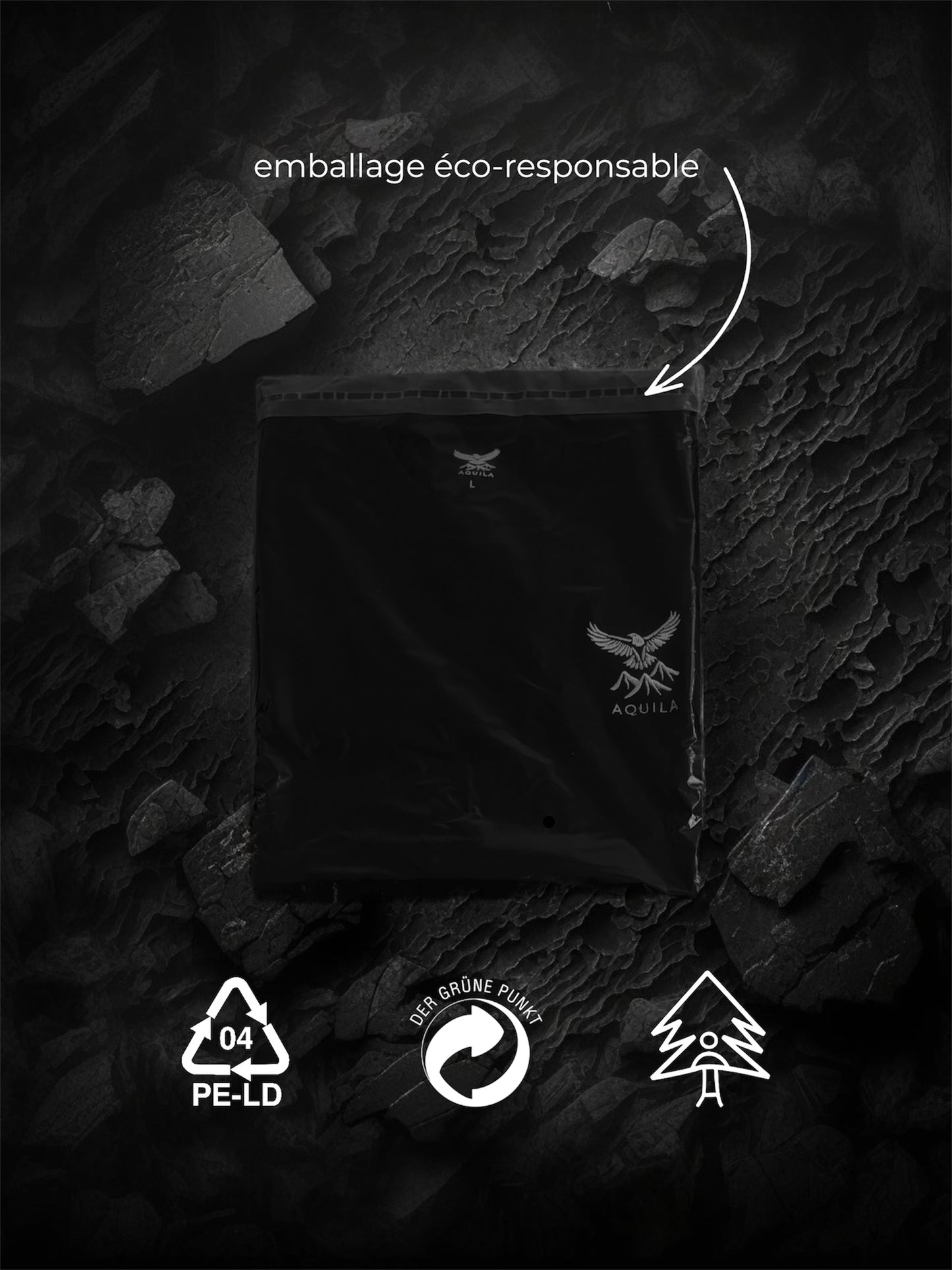 Tee shirt oversized 100% heavy cotton - mountain infinity design- AQUILA