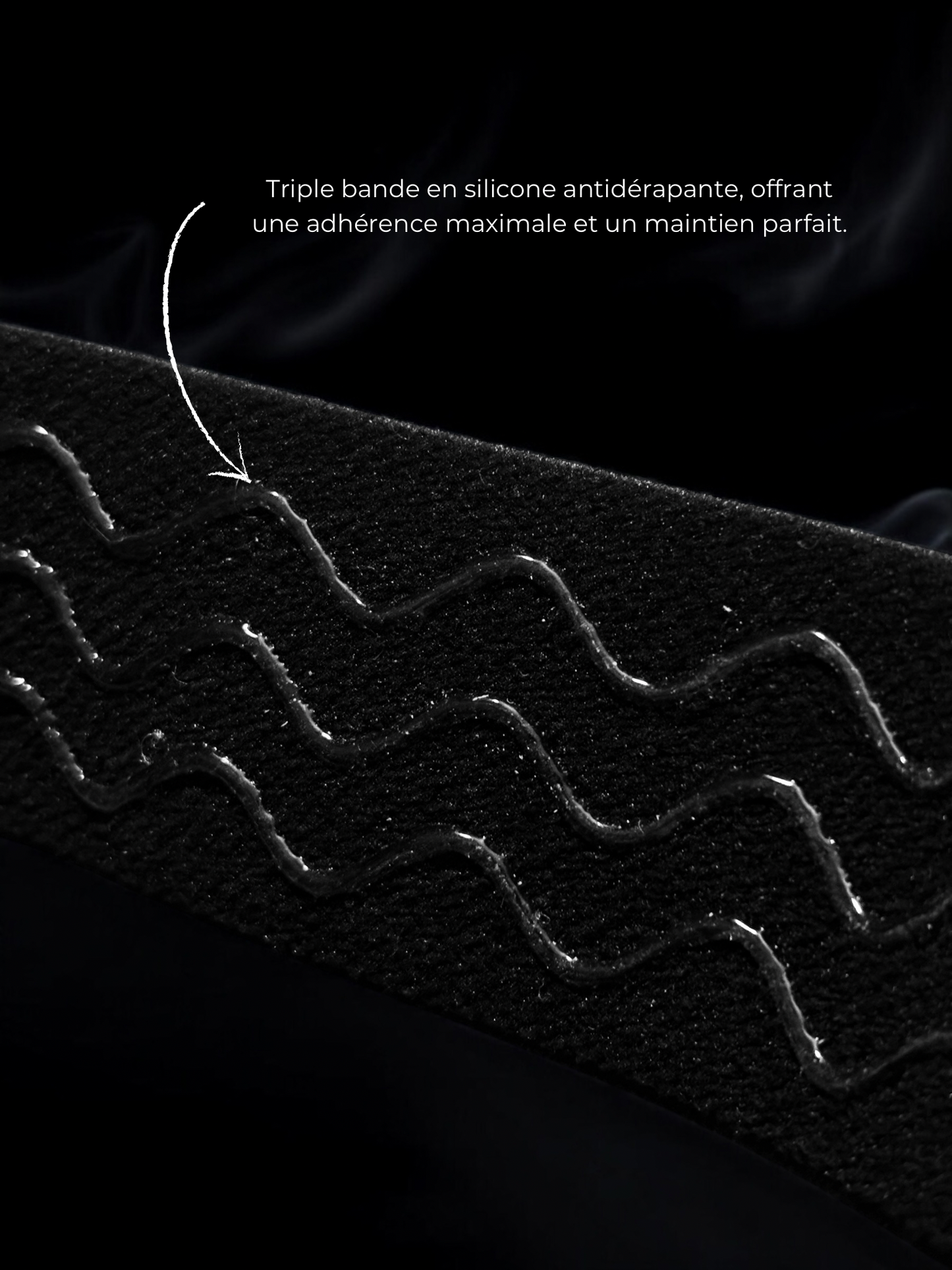 Focus sur la bande en coton du masque ghostline AQUILA OUTDOOR